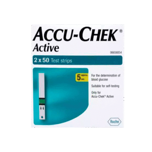 Accu-Chek Active Glucometer Test Strips Box Of 100 (50 X 2)