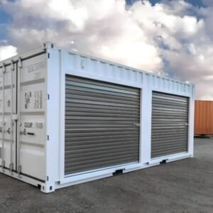 Contenedor de envío de 20 pies con puertas enrollables dobles